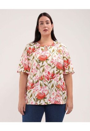 Blusa Para Mujer Manga Corta Color Rosado Marca Patprimo #14121345