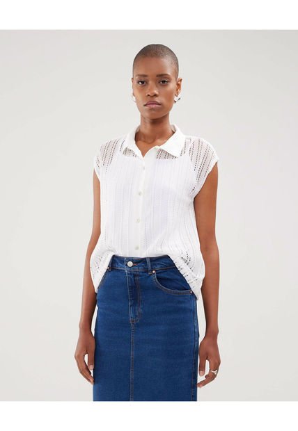Polo Para Mujer Manga Sisa Color Crudo Marca Patprimo #30110437