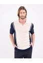 Polo Para Hombre Cuello Tejido Sin Bolsillo Color Crema Marca Patprimo #44112728 de Patprimo