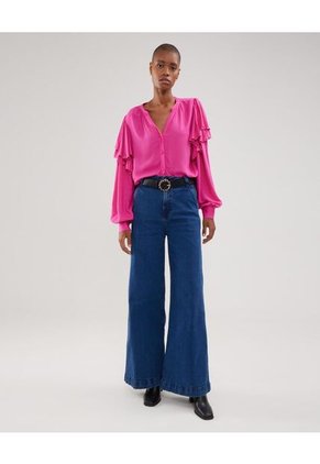 Blusa Para Mujer Manga Larga Color Rosa Marca Patprimo #30123266