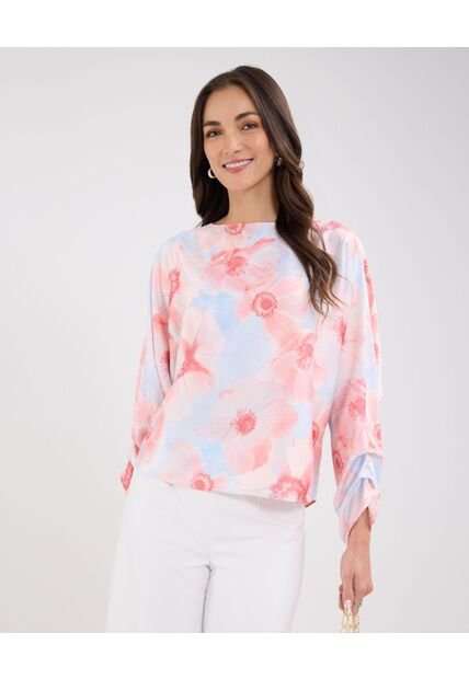 Blusa Para Mujer Manga Larga Color Azul Claro Marca Patprimo #30123366