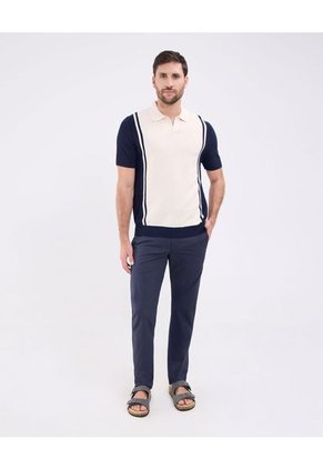 Polo Para Hombre Cuello Tejido Sin Bolsillo Color Crema Marca Patprimo #44112728