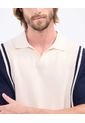 Polo Para Hombre Cuello Tejido Sin Bolsillo Color Crema Marca Patprimo #44112728 de Patprimo