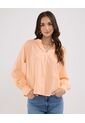 Blusa Para Mujer Manga Larga Color Naranja Marca Patprimo #30123360 de Patprimo