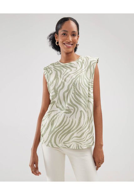 Camiseta Para Mujer Manga Sisa Color Beige Marca Patprimo #30093519