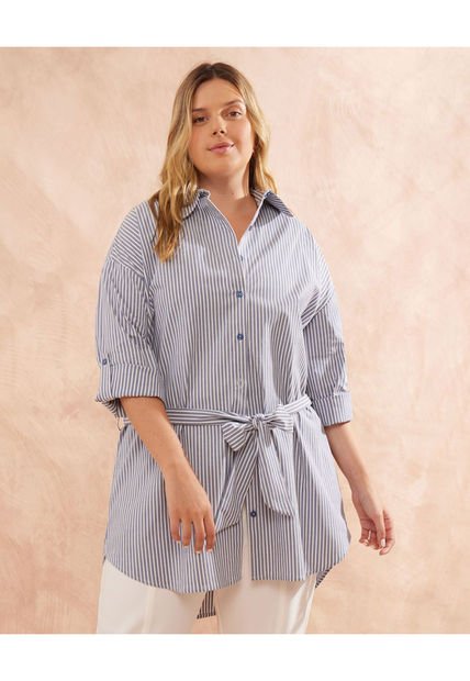 Camisa Para Mujer Manga Larga Color Azul  Marca Patprimo #14010182