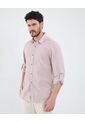 Camisa Para Hombre Manga Larga Sin Bolsillo Cuello Casual M Color Vino Marca Patprimo #44013155 de Patprimo