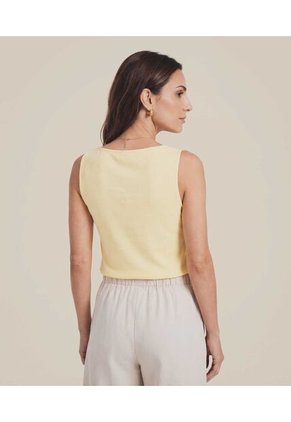 Camiseta Para Mujer Manga Sisa Moda Color Amarillo Marca Patprimo #30098505