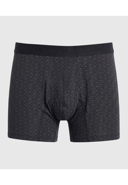 Bóxer Medio Con Estampado  X1 Para Hombre Negro Patprimo