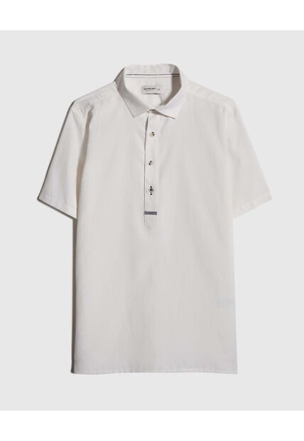 Camisa Para Hombre Manga Corta Sin Bolsillo Color Blanco Marca Patprimo #44013004