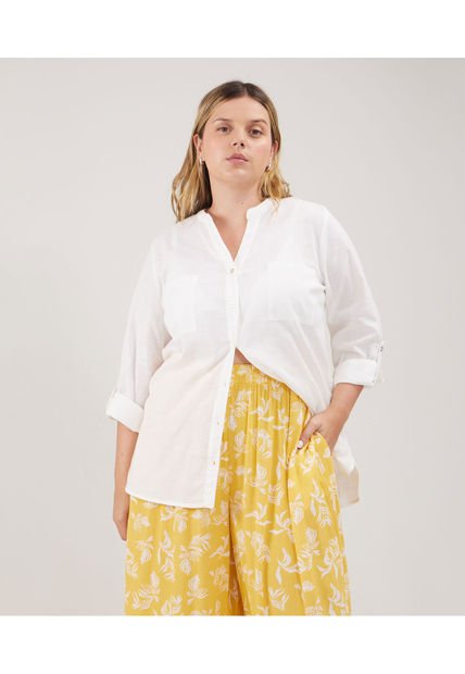 Blusa Para Mujer Manga 3/4 Color Crema Marca Patprimo #14121311