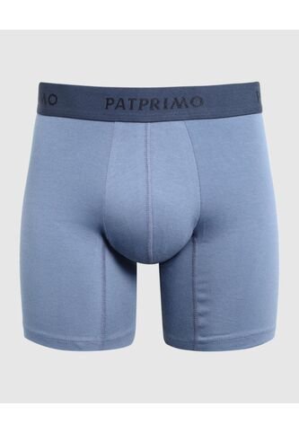 Bóxer Medio En Tono Sólido  X1 Para Hombre Azul Patprimo Patprimo
