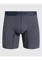 Bóxer Medio Con Estampado De Rayas Horizontales  X1 Para Hombre Azul Patprimo de Patprimo