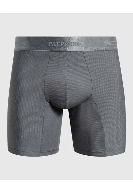 Bóxer Medio Con Micropuntos  X1 Para Hombre Gris Patprimo