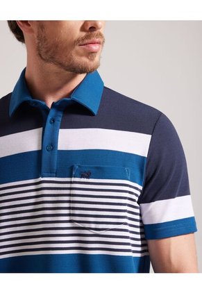 Polo Para Hombre Cuello Maquina Con Bolsillo Color Azul  Marca Patprimo #44112429