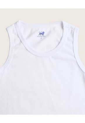 Camiseta  Niño Interior M/Sisa Lisa Color Blanco Marca Patprimo #59600Tp-