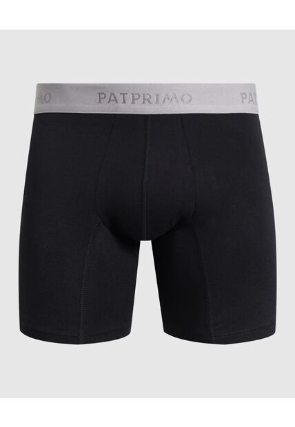 Bóxer Medio En Tono Sólido  X1 Para Hombre Negro Patprimo