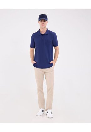Polo  Para Hombre Cuello Tejido Con Bolsillo Color Azul Marca Patprimo #44111313