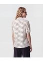 Camisa Manga Corta Globo  Para Mujer Crudo Patprimo de Patprimo