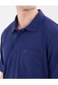 Polo  Para Hombre Cuello Tejido Con Bolsillo Color Azul Marca Patprimo #44111313 de Patprimo