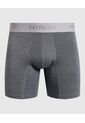 Bóxer Medio En Tono Sólido  X1 Para Hombre Gris Patprimo de Patprimo