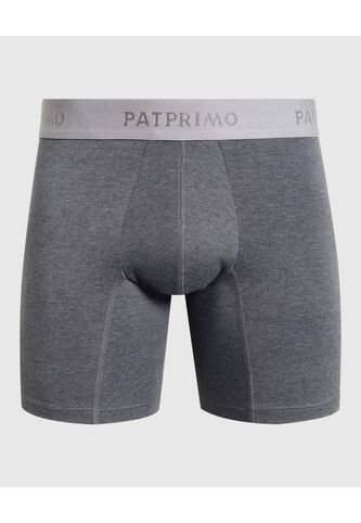Bóxer Medio En Tono Sólido  X1 Para Hombre Gris Patprimo Patprimo