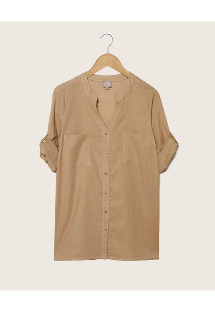 Blusa Para Mujer Manga 3/4 Color Beige Marca Patprimo #14121283