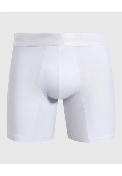 Bóxer Medio Con Micropuntos  X1 Para Hombre Blanco Patprimo