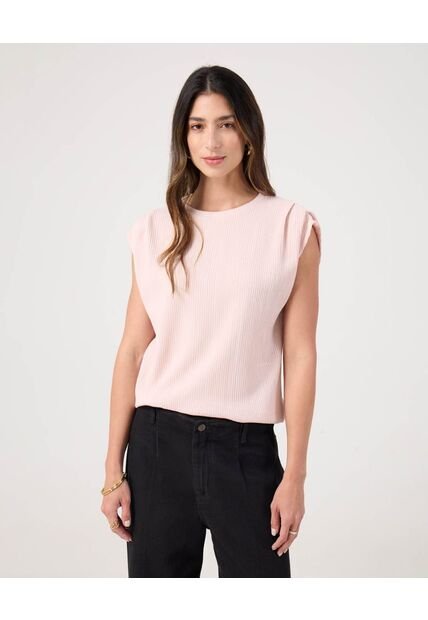 Camiseta Para Mujer Manga Corta Cuello Redondo Color Rosa Marca Patprimo #30093870