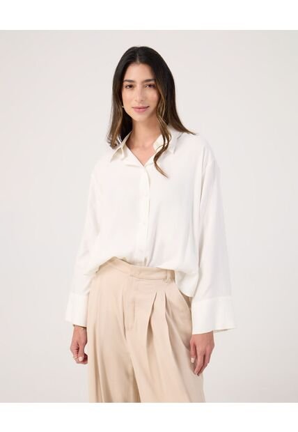 Camisa Para Mujer Manga Larga Color Blanco Marca Patprimo #30010724