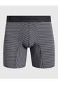 Bóxer Medio Con Estampado De Rayas Horizontales  X1 Para Hombre Gris Patprimo de Patprimo