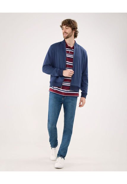 Buzo Para Hombre Zipper Color Azul Oscuro Marca Patprimo #44060300