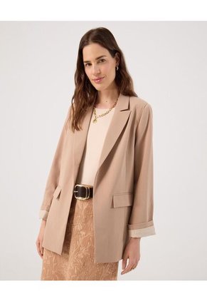 Blazer Para Mujer Color Beige Marca Patprimo #30400144