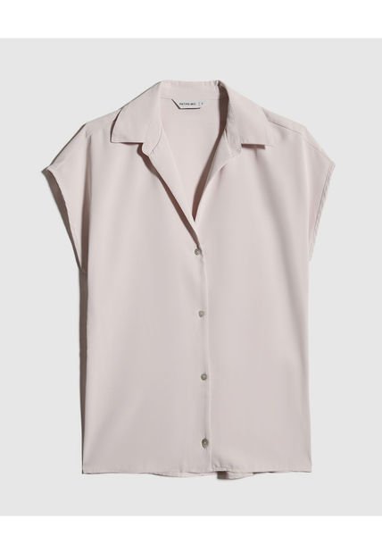 Camisa Para Mujer Manga Corta Color Beige Marca Patprimo #30010646