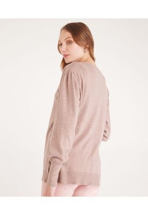 Saco Cuello V Mujer Patprimo Beige 30330503-8475