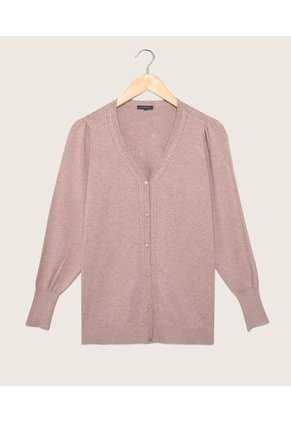 Saco Cuello V Mujer Patprimo Beige 30330503-8475