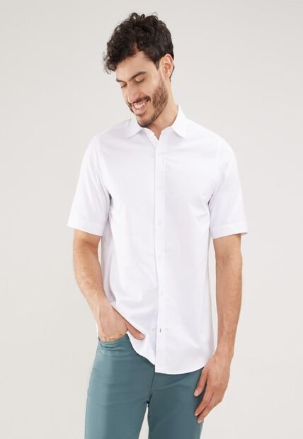Camisa Para Hombre Manga Corta Sin Bolsillo Color Blanco Marca Patprimo #44012953