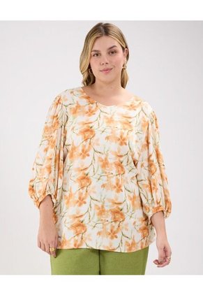 Blusa Para Mujer Manga Corta Color Naranja Marca Patprimo #14121359