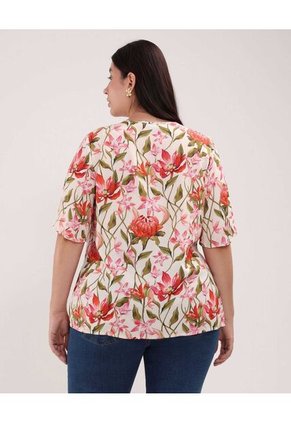 Blusa Para Mujer Manga Corta Color Rosado Marca Patprimo #14121345