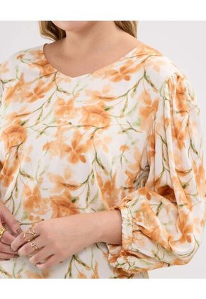 Blusa Para Mujer Manga Corta Color Naranja Marca Patprimo #14121359