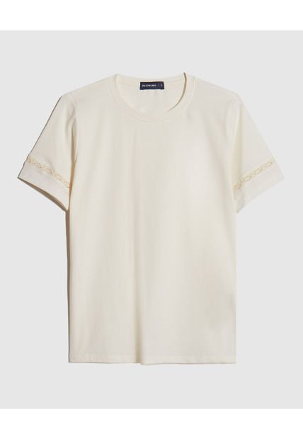 Camiseta Para Mujer Manga Corta Color Beige Marca Patprimo #30093634