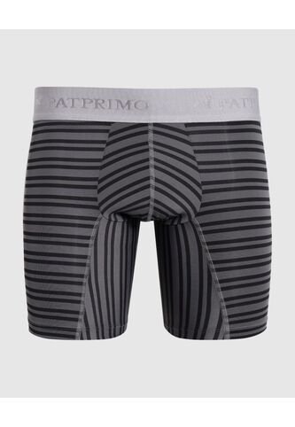Bóxer Con Diseño De Franjas  X1 Para Hombre Gris Patprimo Patprimo