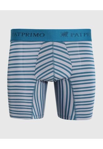Bóxer Con Diseño De Franjas  X1 Para Hombre Azul Patprimo Patprimo