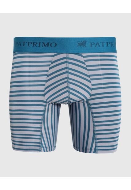 Bóxer Con Diseño De Franjas  X1 Para Hombre Azul Patprimo