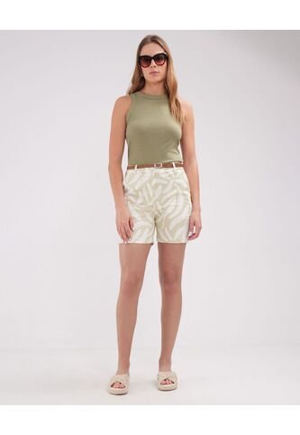 Bermuda Para Mujer  Color Beige Marca Patprimo #30100357 Patprimo