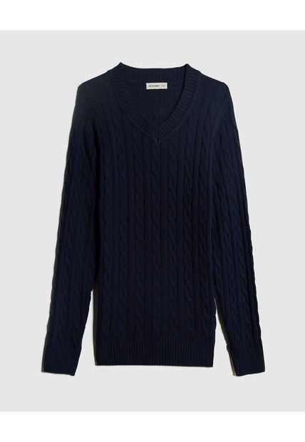 Saco Para Hombre Cuello V Color Azul Oscuro Marca Patprimo #44330220