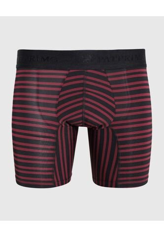 Bóxer Con Diseño De Franjas  X1 Para Hombre Vino Patprimo Patprimo