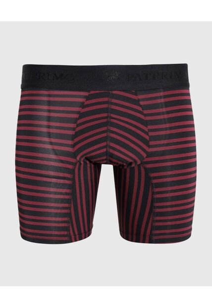 Bóxer Con Diseño De Franjas  X1 Para Hombre Vino Patprimo