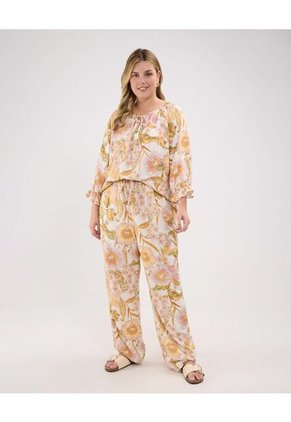 Blusa Para Mujer Manga 3/4 Color Naranja Marca Patprimo #14121364