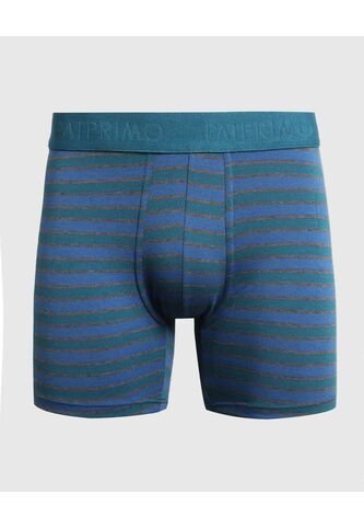 Bóxer Medio A Rayas X1 Para Hombre Azul Patprimo Patprimo